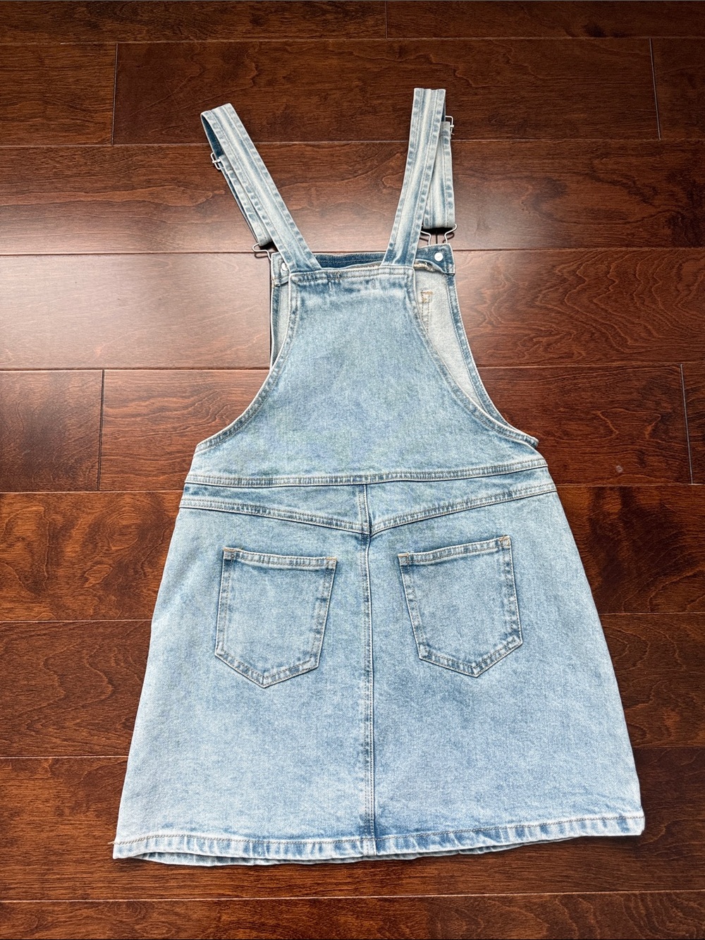 Forever 21 Light Wash Denim Pinafore Dress - Picture 2 of 2